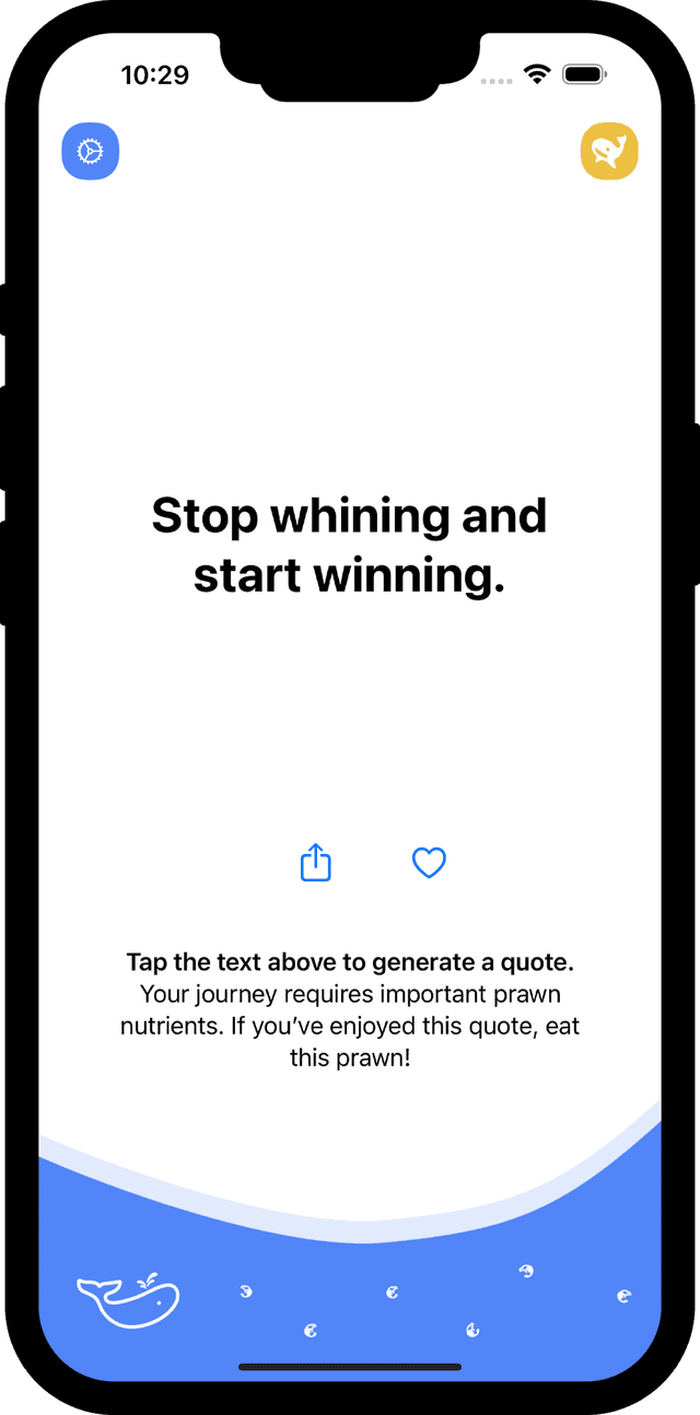 Keep Swimmin' App Preview